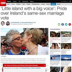 Pride over Ireland's same-sex marriage vote