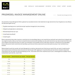 Prijsmodel Invoice Management Online