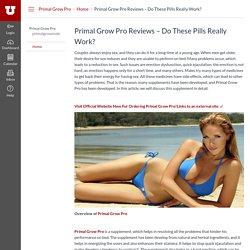 Primal Grow Pro Reviews – Do These Pills Really Work? : Home: Primal Grow Pro