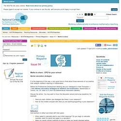 Primary Magazine - Issue 14: Maths to share - CPD for your school