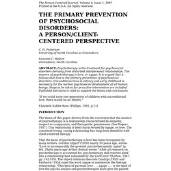 Primary Prevention