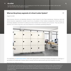 What are the primary segments of a Smart Locker System?