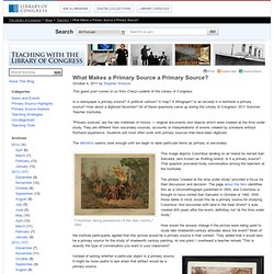 What Makes a Primary Source a Primary Source?