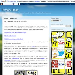 QR Codes and TinyURL in Education