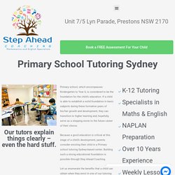 Primary School Tutoring Sydney