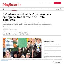 La "primavera climática" de la escuela en España, tras la estela de Greta Thunberg