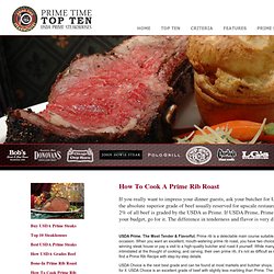 Cooking A Delicious Prime Rib Recipe