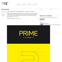 Prime free font