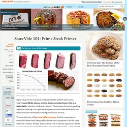 Sous-Vide 101: Prime Steak Primer