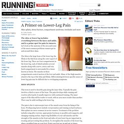 A Primer on Lower-Leg Pain