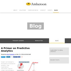 A Primer on Predictive Analytics