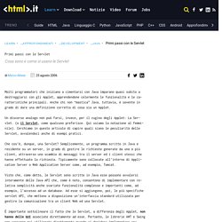 Primi passi con i Servlet: tutorial