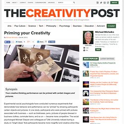 Priming your Creativity