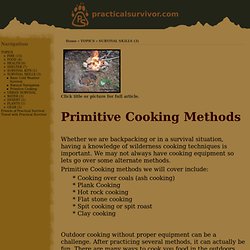 Primitive cooking methods