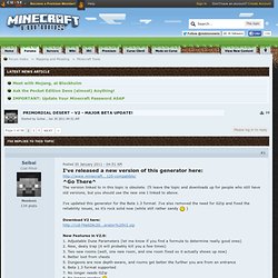 New Map Generator - Primordial Desert - V1.5 now up - Minecraft Forums