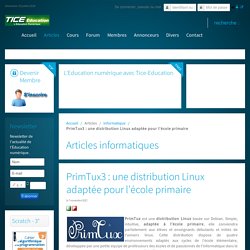 PrimTux3 : une distribution Linux adaptée pour l'école primaire