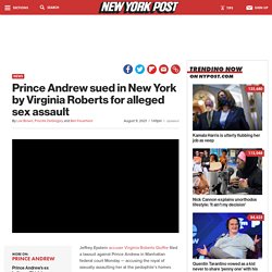 Prince Andrew sued in New York by Virginia Roberts