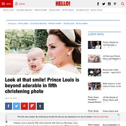 Prince Louis' smile on full display in fifth christening photo