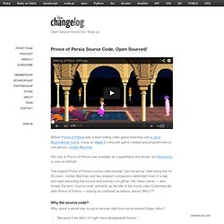 Prince of Persia Source Code, Open Sourced!