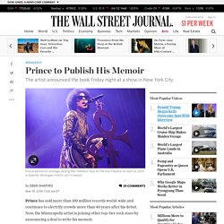Prince to Publish His Memoir