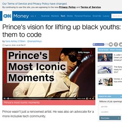 Prince's vision for lifting up black youths: Get them to code - Apr. 21, 2016