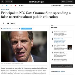 Principal to N.Y. Gov. Cuomo: Stop spreading a false narrative about public education