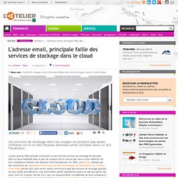 L'adresse email, principale faille des services de stockage dans le cloud