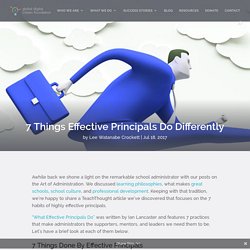 7 Things Effective Principals Do Differently