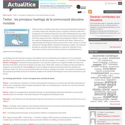 Twitter : les principaux hashtags de la communauté éducative mondiale