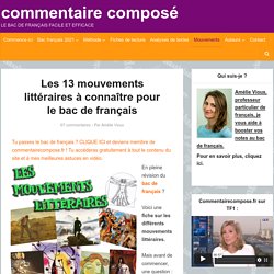 Les principaux mouvements littéraires à connaître au bac