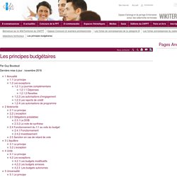 Les principes budgétaires (vitrine.Les règles budgétaires) - CNFPT