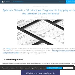 10 principes d’ergonomie/UX à appliquer dans vos tableaux de bord