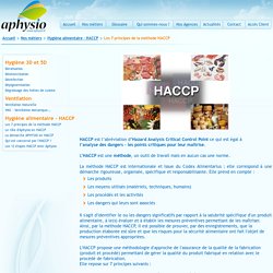 Les 7 principes de la méthode HACCP