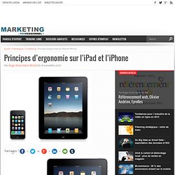 Principes d’ergonomie sur l’iPad et l’iPhone