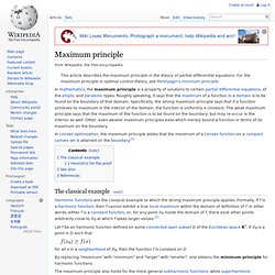 Maximum principle