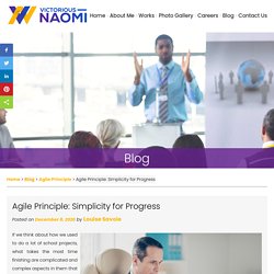 Agile Principle: Simplicity for Progress