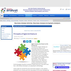 Principles of Agile Architecture