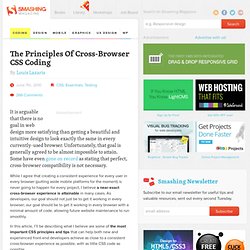 The Principles Of Cross-Browser CSS Coding