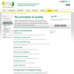 The principles of quality