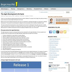 Basic Principles and Benefits of the Agile Development Life Cycle