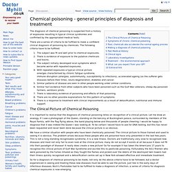Chemical poisoning - general principles of diagnosis and treatment