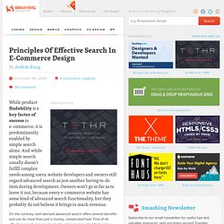Principles Of Effective Search In E-Commerce Design