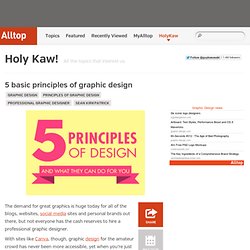 5 basic principles of graphic design
