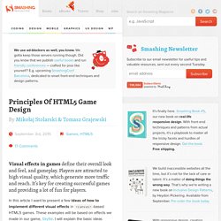 Principles Of HTML5 Game Design