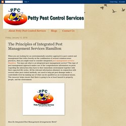 The Principles of Integrated Pest Management Services Hamilton