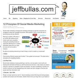 12 Principles Of Social Media Marketing