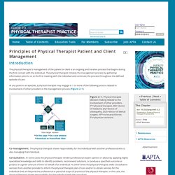 Principles of Physical Therapist Patient and Client Management — Guide to Phys. Therapist Prac.