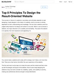 Top 8 Principles To Design the Result-Oriented Website