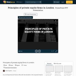 Principles of private equity firms in London PowerPoint Presentation - ID:10325397