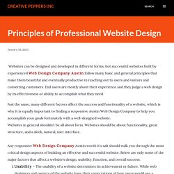 Principles of Professional Website Design